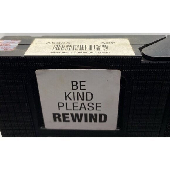 Rogers Video Guess Who’s Coming To Dinner VHS Clamshell Rental Store Case Movie - Picture 9 of 11